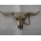 Wholesale Silver plated Fashion bull designed Men's buckle 9ajn18
