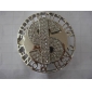 Wholesale Silver plated stylish dollar metal buckle round with Diamond Sticking 9ajn23