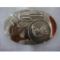 Wholesale Rifle design silver plated Men's fashionable metal buckle 9ajn29