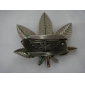 Wholesale Maple Leaf design silver plated fashionable men's metal buckle 9ajn33