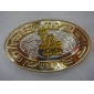 Wholesale LA designed gold sliver plated fashion belt buckle for men 9ajn45