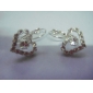Wholesale Heart Shape New Design Silver Colour Earrings 99jl10