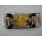 Wholesale Maple leaf design sliver plated Boy's aluminium alloy buckle fashion 9ajn56