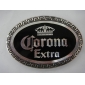 Wholesale Oval shape black plated aluminium alloy fashion buckle for men 9ajn60
