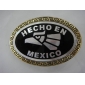 Wholesale Black varnish fashion mexico bird design buckle for men 9ajn64