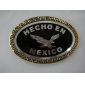 Wholesale Black varnish fashion mexico eagle design buckle for men 9ajn65