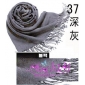 Wholesale Dark gray color 100% pashmina stoles wraps women's fashionable accessories 9atn22