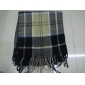 Wholesale Fashionable Plaid knitted wraps stoles multiple colors lady's apparel accessories