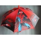 Fashion promotion gifts kids straight handle umbrellas spiderman design red color