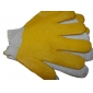 7 guage string knit with cross latex cover working gloves