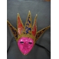 Wholesale Elaborate Full Face Venetian Mask With Gold Trimming For Mardi Gras Or Masquerade Style Event