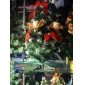 Wholesale 60cm height christmas tree miniascape with artificial rose ornaments 9bnn23