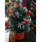 Wholesale Christmas gifts Potted christmas tree with cherry 20cm height 9bnn29
