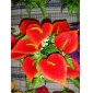 Wholesale Artificial flowers red calla bunch large size 97rn23