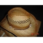 New Fancy Mens Cowboy Hat Yellow Sun Raffia Hat