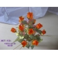 Wholesale 12pcs of rose bud with gold flash decoration flowers