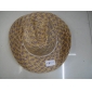 Fashion Dyed Cowboy Hat New Yellow Lattice Raffia Hat