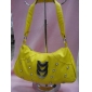 Wholesale Designer handbags PU leather fashion yellow color handbag with metal accessories 9c4n15
