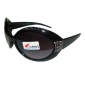 Wholesale 2010 wonderful women black PC framework ellipse lens sunglasses 9c7n17