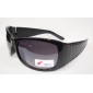 Wholesale Stylish eyewear AC mirror black PC framework lady's sunglasses 9c7n28