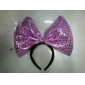 Wholesale Flashing Cartoon Hair Hoop With Purple Bowknot Ornaments For Gifts