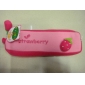 Wholesale 8 inches Pink Strawberry Wool Ladies Dress Up Pencils Cases