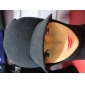 Wholesale Plain Black Warm Keeping Both For Your Neck And Head Hats And Caps