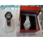 Wholesale Fashion unisex stainless stell black dial water resistant quartz wrist watch