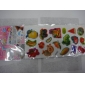 Wholesale Colorful stylish styles interesting fruit Jel jewels stickers