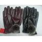 Wholesale Popular 2010 New Stylish PU leather Gloves And Mittens with fur