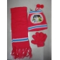 Wholesale 2010 Winter new style children 100acrylic knitted gloves, hat and scarf set 9cdn01