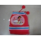 Wholesale Stylish dora children 100acrylic dark red knitted hat 9cdn06