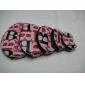 Wholesale one set cloth lady comestic bag has five cases inside and very cheap