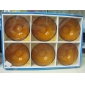 Wholesale Yellow round worth buying 6 pieces packed glass bowl set 9cfn27