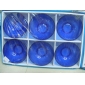 Blue 6 pieces packed good quality nice design round glass bowl set 9cfn28