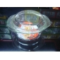 Wholesale Covered bowl large volume good quality practical transparent glassware 9cfn33