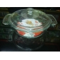 Wholesale Transparent covered bowl high quality large volume glassware tableware 9cfn34