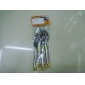 Wholesale Stainless steel 2 pcs spoons&1pc knife&1pc fork dinnerware set with golden ladles hook