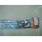 Wholesale 2 pcs spoons+1pc knife+1pc fork dinnerware set with colorful plastic handle 9cfn59