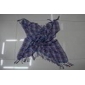 Wholesale Trendy houndstooth printed unisex black&white plain scarves neckwear