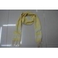 Wholesale 2010 new best soft polyester ladies' light yellow scarves neckwear
