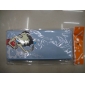 Wholesale Sky blue beautiful long PU leather girls' wallets card compartments photo bag inside