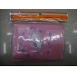 Wholesale Pink lovely rabbit painted short trifold PU leather useful girls' wallets