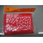 Dedicate fashionable red short discount PU leather girls' trifold wallets