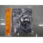 Wholesale 2010 cool black Ghost head trifold high quailty PU leather wallets with coin bag 9chn47