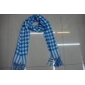 Wholesale Stylish ladies' light blue and white plaid hotsale scarves neckwear 9cgn38