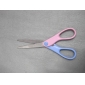 Wholesale cute pink and blue duotone soft handle office scissors
