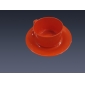 Wholesale Red melamine cup & saucer set