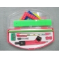 Wholesale 100% value promotional plastic Stationery set for kids (10PC/ set)