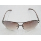 Popular men's half-frame sunglasses copper frame and plastic lenses